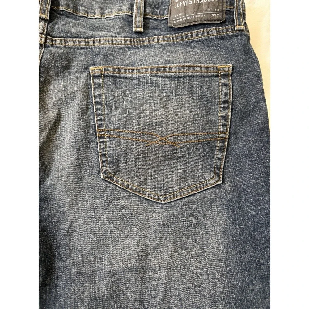 Signature Levi Strauss S37 Slim Super Flex Levis Jeans Mens Size 40/30